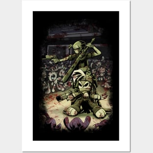 Gizmo, Bunny, and Zombies Posters and Art